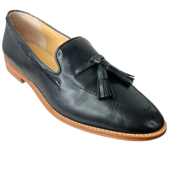 TALBOTS Leighton Tassel Loafers in Black Women's Size 9 Medium - Picture 1 of 15